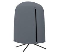 Outsunny Hanging Egg Chair Cover, Outdoor Single Swing Chair Cover, Waterproof Anti-dust Furniture Protector with Zipper, 420D Oxford Fabric for Φ128 x 190H cm Stand, Grey