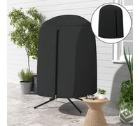 OUTSUNNY Hanging Egg Chair Cover Outdoor Swing Chair Cover Waterproof, Black Outsunny Black