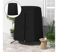 Outsunny Hanging Egg Chair Cover Garden Swing Chair Cover Waterproof, 196x230cm, Black