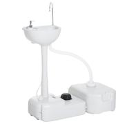 24L Portable Portable Hand wash Sink Hand Washing Basin Water Tank Outsunny