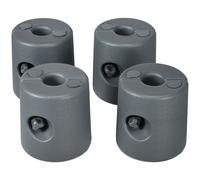 Outsunny HDPE Tent Weights Set of 4, Canopy Weights, Fill with Water or Sand, 48KG