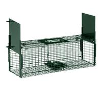 Outsunny Humane Mouse Trap with Double Doors for Indoors - Green - Green - Green