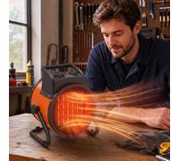 Outsunny Industrial Fan Heater 2800W With Tilting, Adjustable Thermostat