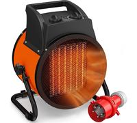 Outsunny Industrial Fan Heater 5000W with Tilting, Electric Ceramic Space Heater with Adjustable Thermostat, Handle