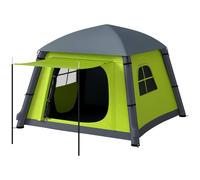 Outsunny Inflatable Camping Tent w/Hand Pump Easy Setup Green