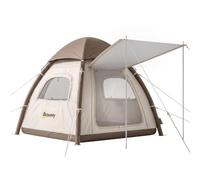 Outsunny Inflatable Camping Tent Rainfly 3 Man 3000mm Waterproof Cream