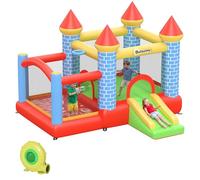 Outsunny Kids Bouncy Castle House 4 in 1 for Kids Age 3-8 2.8 x 2.6 x 2.1m