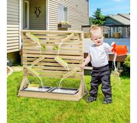 Outsunny Kids Running Water Playset w/ Sink Toys, Water Carts, Tracks