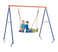 Outsunny Kids Swing Set Garden Nest Swing A-Frame Structure Multicoloured | Outdoor Use