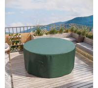 Outsunny Garden Patio Large Furniture Set Round Cover 600D Oxford Waterproof, Ф193 x 80H cm, Green