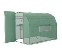 Outsunny 3 x 2M Walk-in Garden Polytunnel Greenhouse Galvanised Steel W/ Door