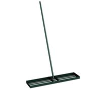 Outsunny Lawn Levelling Rake, 113 x 26 cm Lawn Leveller Lute with 169 cm Handle for Grass Soil Sand Yard Golf Course
