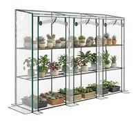 Outsunny Lean-to Mini Greenhouse PE Cover 215 x 46 x 151cm Clear