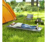 Outsunny Lightweight Camping Cot Portable Compact Sleeping Bed W/ Carry Bag In Dark Grey Dark Grey
