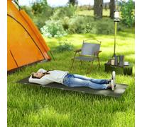 OUTSUNNY Lightweight Camping Cot Portable Compact Sleeping Bed w/ Carry Bag in Green | Size: Single Outsunny Green Single