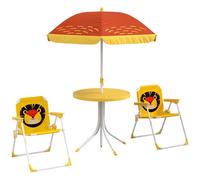 Outsunny Lion Kids Bistro Set | Adjustable Parasol | Top-Quality