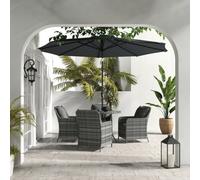 HOMCOM Armchair Fixed Armrest Black 150 kg 839-703V70BK 700 x 720 x 1,080 mm