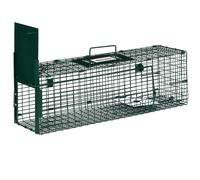 Outsunny Metal Rat Trap with Single Door, for Small Animals, Dark Green