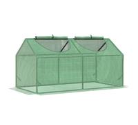 Outsunny Mini Greenhouse Small Plant Grow House w/ PE Cover Windows for Outdoor