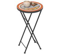Outsunny Mosaic Garden Table, 35.5Cm Folding Coffee Table Multi