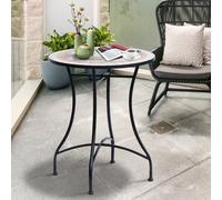 Outsunny Mosaic Table Round Ceramic Bistro Garden Furniture Side Bar Table Patio