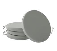 Outsunny Outdoor Bistro Chair Cushions Set of 4, 41 x 41 x 5 cm, Light Grey