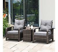 OutSunny Outdoor Furniture Bistro Set Grey