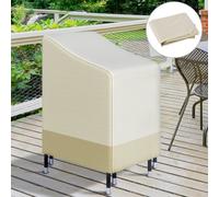 Outsunny 600D Oxford Cloth Waterproof Furniture Cover Wicker Chairs Garden Patio Rattan Seat Outdoor Protector L70*W90*H115cm