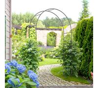 Outsunny Outdoor Garden Arch, Metal Garden Arbor For Climbing Plants