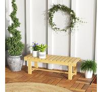 Outsunny 1.1M Outdoor Garden Bench Patio Loveseat Fir Solid Wood 2 Person