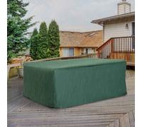 Outsunny Outdoor Garden Furniture Cover Waterproof, Anti-UV 600D Heavy Duty Oxford Fabric Patio Furniture Cover for Rectangular Sofa Table Set, Green, 210 x 140 x 80 cm Green