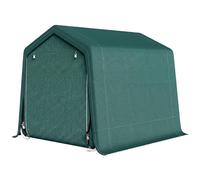 Outsunny Outdoor Garden Storage Shed Waterproof Bike Tent W/ Zipper Doors In Green Green