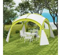Outsunny Outdoor Gazebo Event Shelter Party Tent for Garden Green, Green