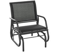Outsunny Outdoor Gliding Swing Chair Garden Seat w/ Mesh Seat
