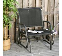 Outsunny Outdoor Gliding Swing Chair Garden Seat w/ Mesh Seat