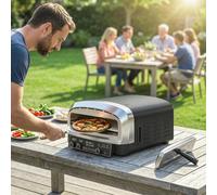 Outsunny Outdoor Pizza Oven Dual Heating Control 37 cm
