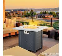OutSunny Gas Fire Pit Table 842-253 Metal