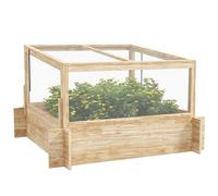 Outsunny Outdoor Raised Garden Bed Cold Frame Greenhouse, 98x98x63.5cm