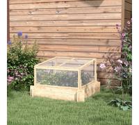 Outsunny Outdoor Raised Garden Bed with Cold Frame Greenhouse and Openable Top