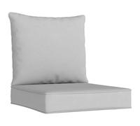 Outsunny Outdoor Seat and Back Cushion Set, 63L x 55W x 15Dcm Patio Deep Seating Chair Fade Resistant Replacement Cushion, Black