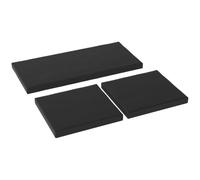 Outsunny Outdoor Seat Cushion Pads for 3 PCs Rattan Furniture Black | Replacement Cushions, Outdoor Sofa Seats, for Garden Furniture