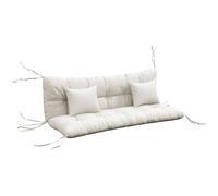 Outsunny Outdoor Seat Cushions Back Cushion Water Repellent White