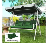 Outsunny Outdoor Seat Cushions Back Cushion with 2 Pillows, Seat Pads