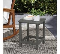 OUTSUNNY Outdoor Side Table, Adirondack Side Table, Indoor Outdoor, Grey Outsunny Grey