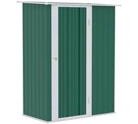 Outsunny Outdoor Storage Shed Steel Garden Shed w/ Lockable Door Green
