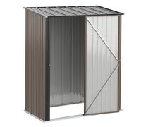 Outsunny Outdoor Storage Shed w/ Lockable Door for Garden, Brown