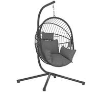 Outsunny Outdoor Swing Chair Thick Padded Cushion Grey