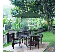 OutSunny Parasol 1960 mm Aluminum, Steel, Polyester Green