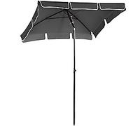 OutSunny Parasol 1980 mm Water-Resistant Aluminum, Metal, Polyester Grey