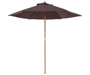 OutSunny Parasol 2500 mm Polyester fabric, Wood Brown